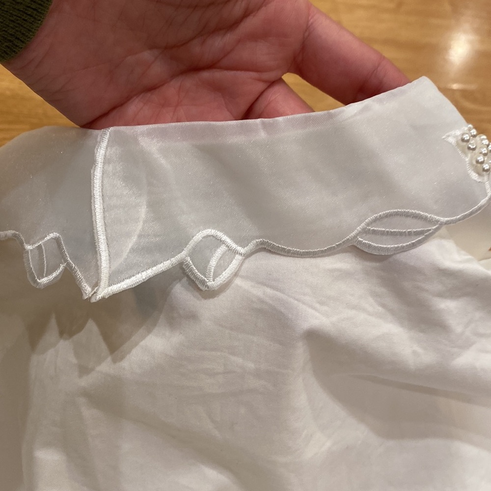 sister jane tiered cotton shirt white dress size XS - Picture 11 of 11